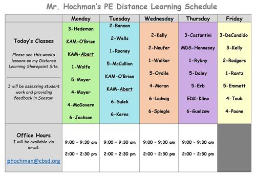 schedule 